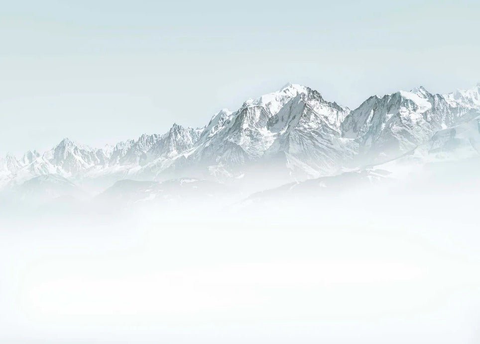 Tapete Mont Blanc im blauen Dunst