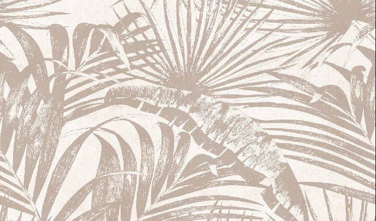 Monochrome Tapete Dschungel Blatt