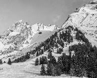 Panorama-Tapete Chalet Alm