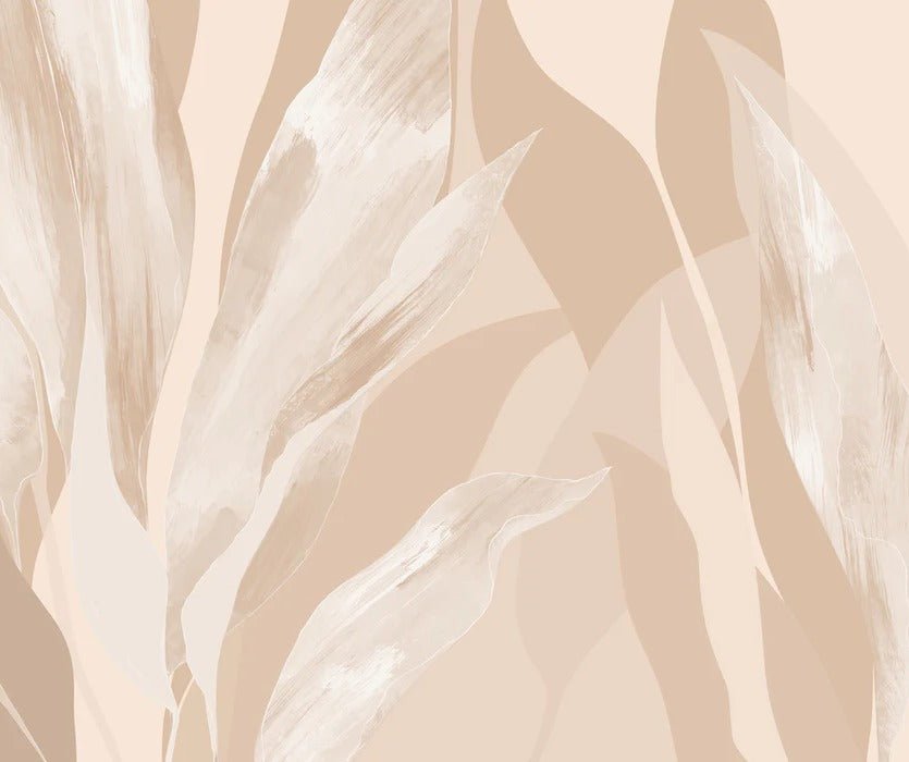 Tapete Blumenstoff beige