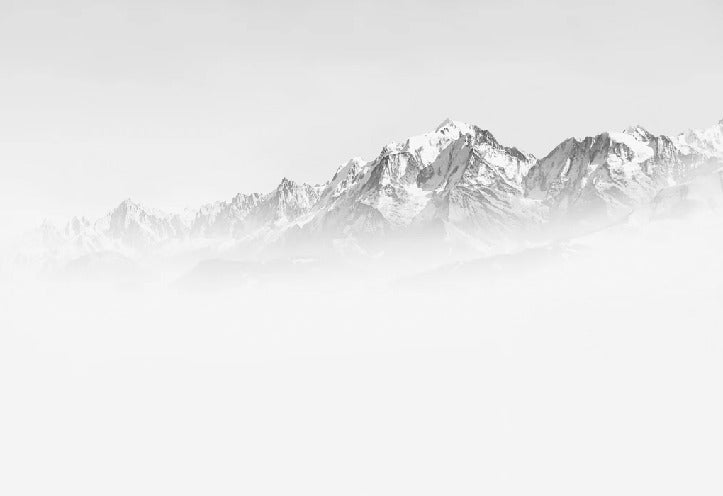 Tapete Nebliger Morgen Mont Blanc