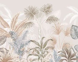 Papier peint panoramique jungle terracotta, XXL, tendance