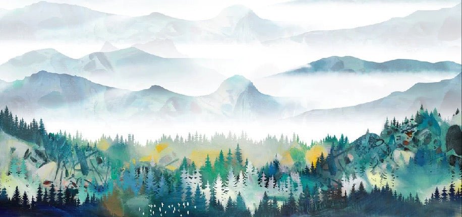 Papier peint Mountain & Scandinave, XXL, tendance