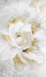 Tapete Blume Gold