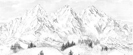 Tapete Berggipfel von Chamonix