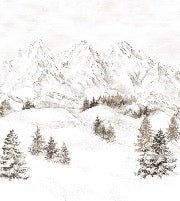 Tapete Bergmassiv der Alpen