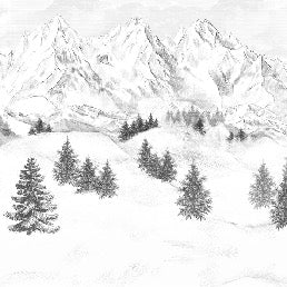 Tapete Berggipfel von Chamonix