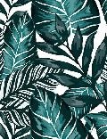 Wc Tapete Vlies Blatt Farbe Blau Pfau