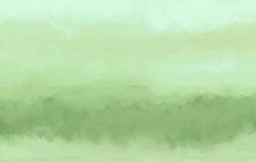 Panorama-Tapete mit grünem Farbverlauf