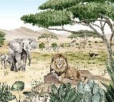 Papier peint enfant savane secrète, XXL, tendance