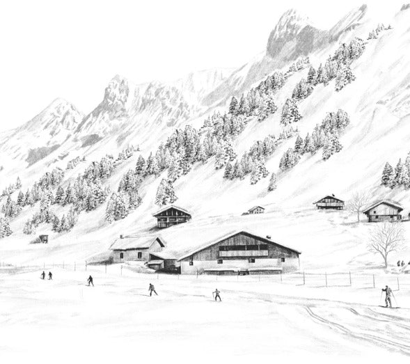 Tapete Clusaz ski fond montagne Confins