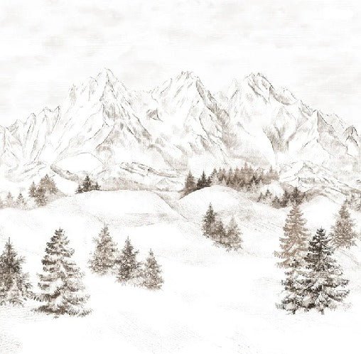 Tapete Bergmassiv der Alpen