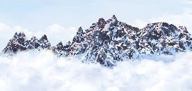 Tapete Mont Blanc Leinwand der Gipfel