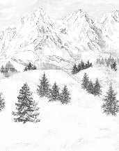 Tapete Berggipfel von Chamonix