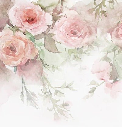 Tapete Aquarellrosa