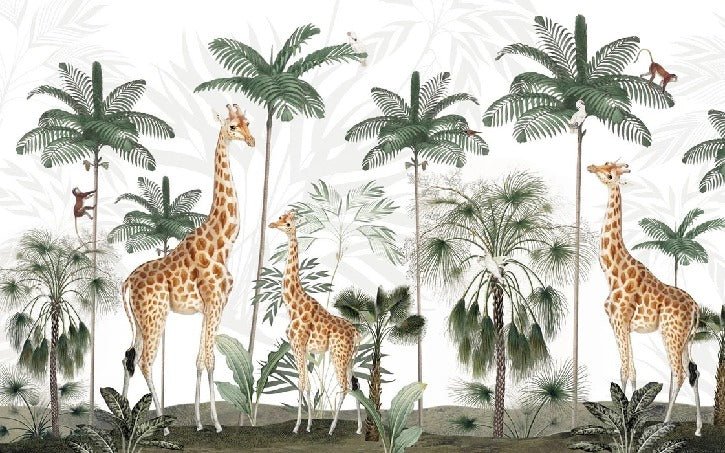 Tapete Familie Giraffen