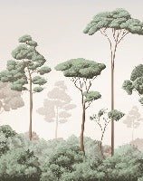 Tapete leichte Brise Kiefernwald