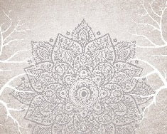 Papier peint wc mandala bohème indien, XXL, tendance