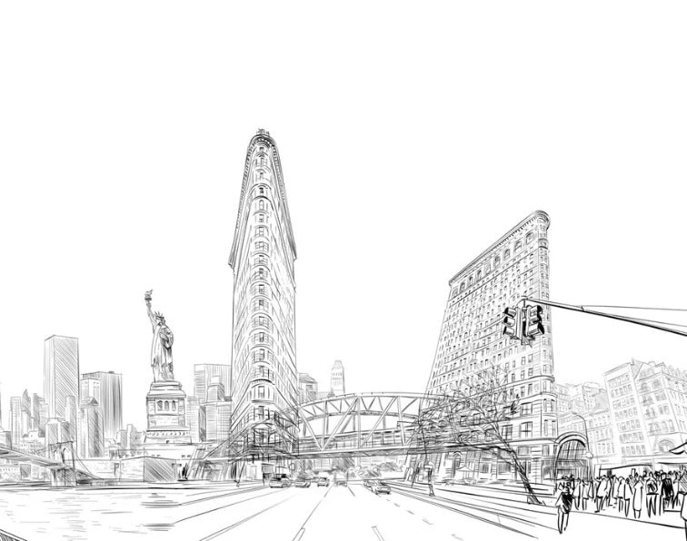 Architekturtapete New York