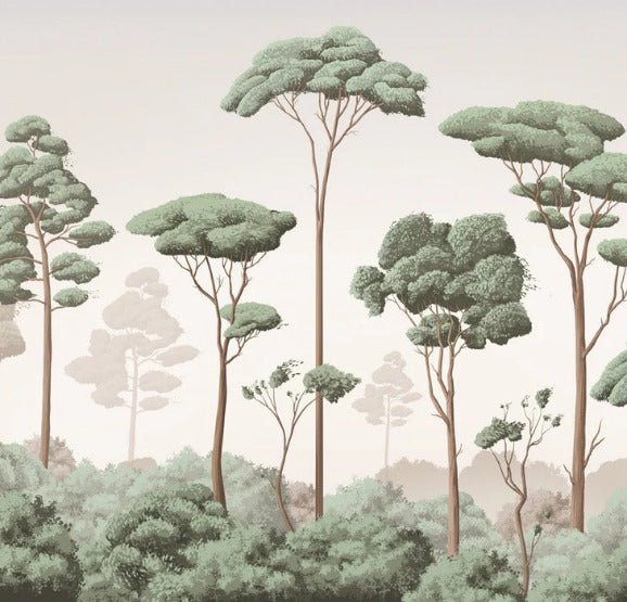 Papier peint brise légère pinède, XXL, tendance