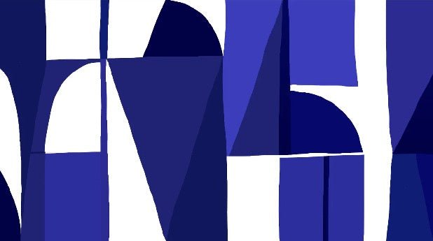Papier peint Memphis style bleu, XXL, tendance
