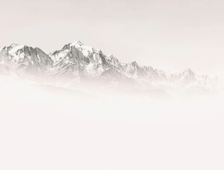 Tapete Nebliger Morgen Mont Blanc