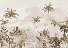 Panorama-Tapete Dschungel Eden Sepia