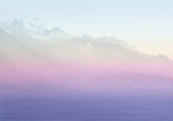 Papier peint Annecy et son lac paisible rainbow, XXL, tendance