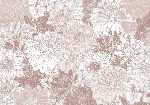 Papier peint fleur Dahlia, XXL, tendance
