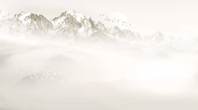 Tapete Nebliger Morgen Mont Blanc