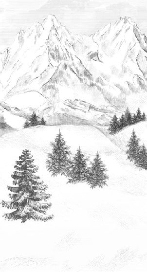 Tapete Berggipfel von Chamonix
