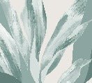 Papier peint panoramique étoffe florale vert d'eau, XXL, tendance