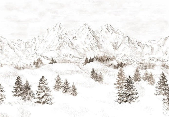 Tapete Bergmassiv der Alpen