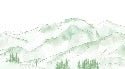 Tapete Bergkette der Aravis hellgrün