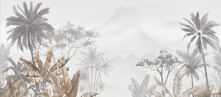 Tapete Trend Tropical Sepia