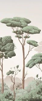 Papier peint brise légère pinède, XXL, tendance
