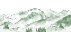 Tapete Bergkette Aravis grün Wald