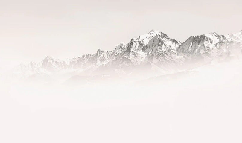 Tapete Nebliger Morgen Mont Blanc