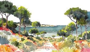Panorama-Tapete Sommerluft