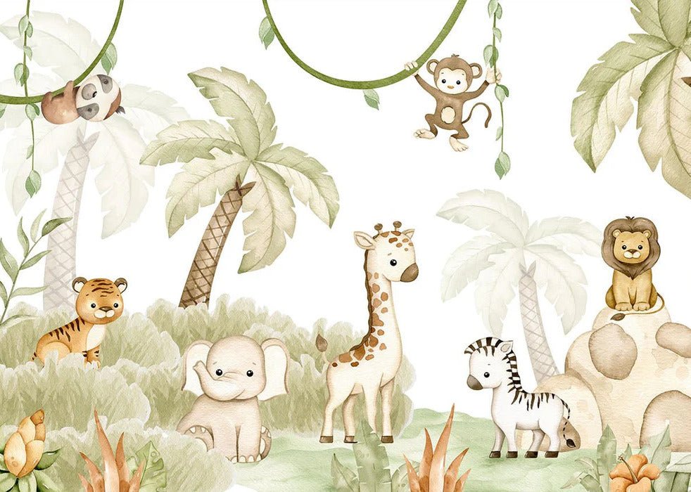 Papier peint animaux savane et douceur, XXL, tendance