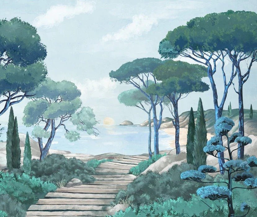 Papier peint balade dans les calanques, XXL, tendance