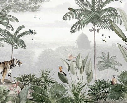 Papier peint jungle des félins, XXL, tendance