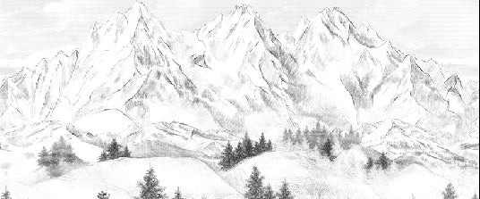 Tapete Berggipfel von Chamonix