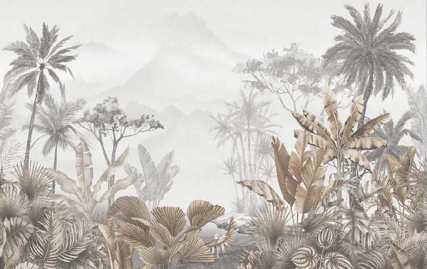 Tapete Trend Tropical Sepia