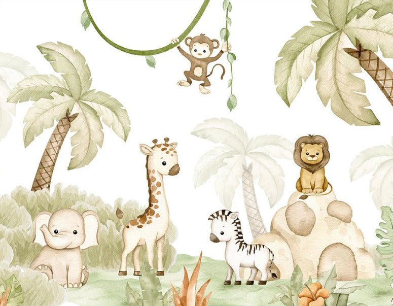 Papier peint animaux savane et douceur, XXL, tendance