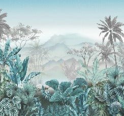 Trendtapete Tropical Blue