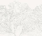 Papier peint panoramique gris et blanc valse des fleurs, mural concept, tendance