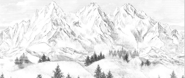 Tapete Berggipfel von Chamonix