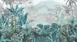 Trendtapete Tropical Blue