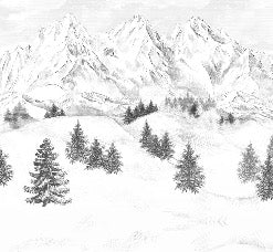 Tapete Berggipfel von Chamonix
